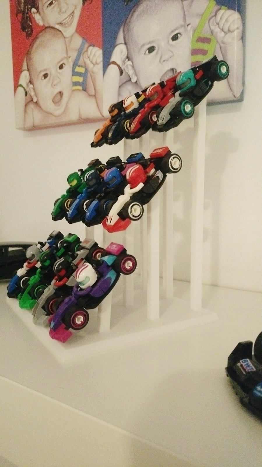 Expositor Lego F1 minifigures