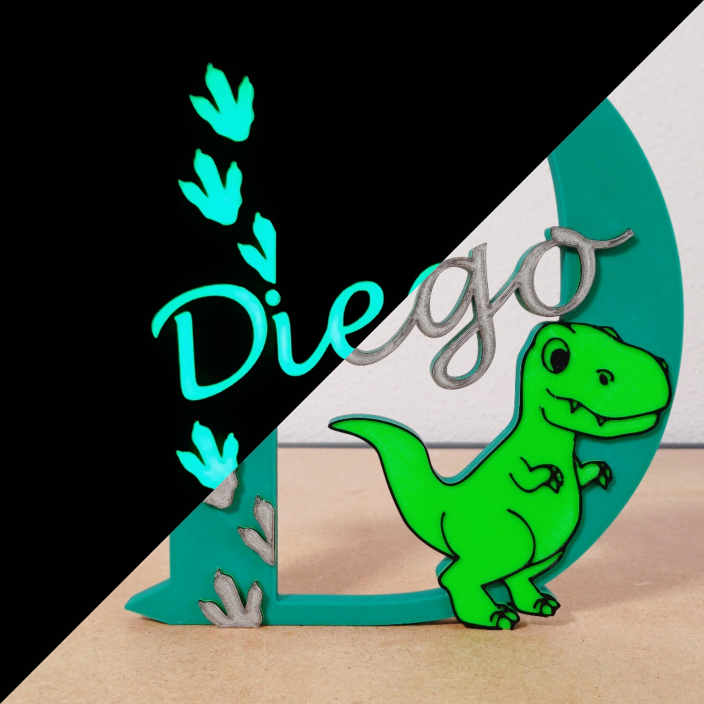 Inicial Dinosaurio GLOW